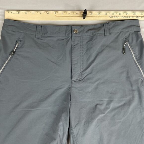 Columbia Titanium Nylon Shorts Men’s 38 Gray 10" Inseam Stretch Outdoor Gorpcore - Picture 12 of 16